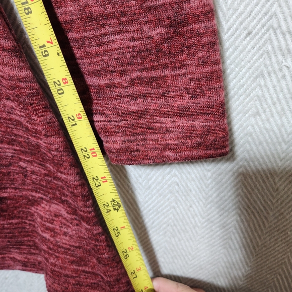 Doublj Plus Size 2X Heathered Rose Color Cowl Neck Midi Dress Stretchy - Picture 7 of 8